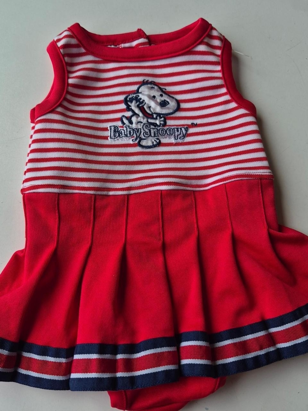 Red Striped Girls One-Piece Bodysuit